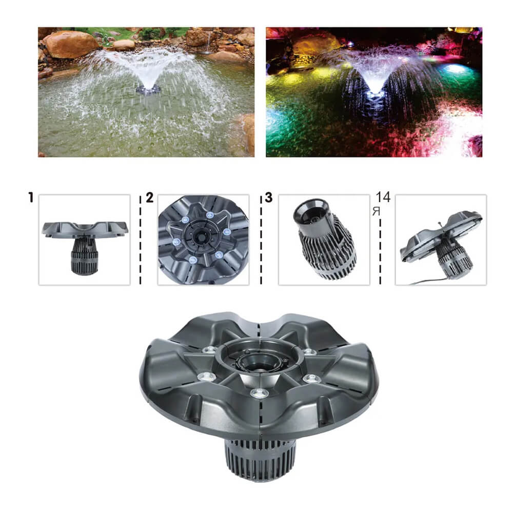 Плавающие аэраторы Boyu PY LED днем/ночью Multimix